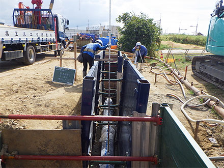 県水送水管耐震化事業　送水管埋設工事（金沢－２－４２）